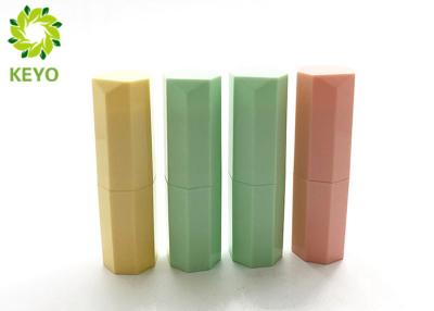 China Colorful Polygon Plastic Empty Lipstick Containers Tube for sale