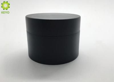 Cina Barattolo di plastica doppio di 80ml Matte Black pp per l'imballaggio cosmetico in vendita