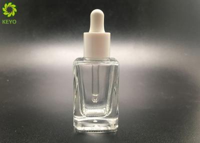 China Botellas de aceite esencial de cristal transparentes 15ml con el casquillo del dropper en venta