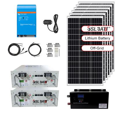 China BSLBATT Home Use 5kw Solar Power System Grid Kit Solar And Wind Energy Home Photovoltaic Hybrid System 5KW for sale