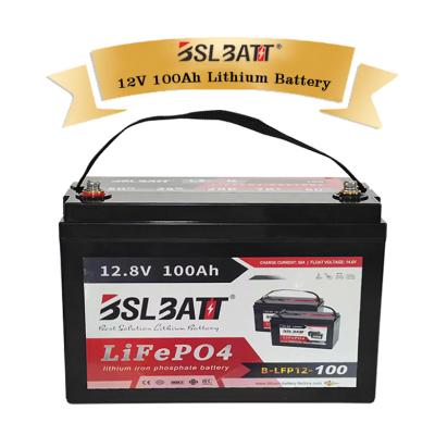 China Long cycle life BSLBATT 12 VOLT 100AH ​​300AH DEEP CYCLE ENERGY STORAGE HIGH QUALITY RECHARGEABLE LITHIUM for sale