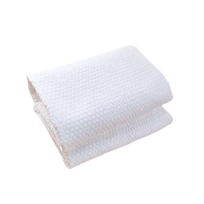 China Disposable Prevent Cross Infection Grain Embossed Square Cotton White Disposable Pillowcase for sale