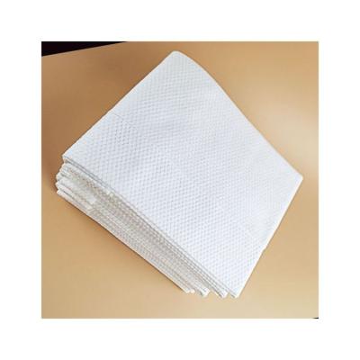 China White Disposable Grain Embossed Square Wash Disposable Towels Printed Bath Towel Cotton for sale