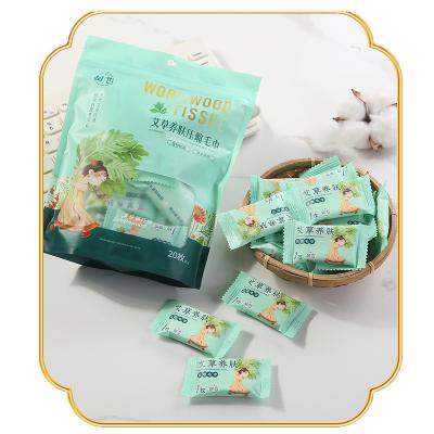 China Hot Selling Good Quality Compressed Portable Mini Coin Tissue Cotton Tissue Compressed Facial Towels for sale