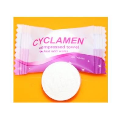 China Wholesale Custom Magic Compressed Coin Compressed Napkin Disposable Candy Cloth Compressed Napkin Tablets for sale