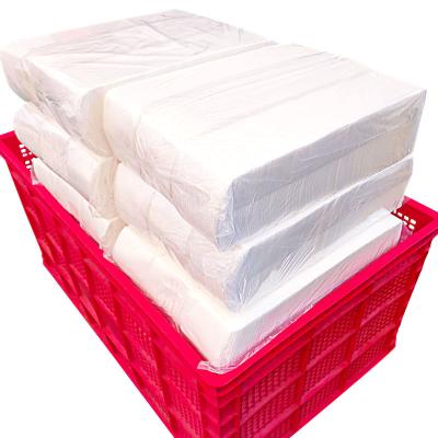 China Good Quality Disposable Grain Embossed Square Super Absorbent Hair Wrap White Nonwoven Disposable Hair Towel For Hair Salon for sale