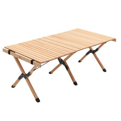 China Easy To Fold And Carry Hot Selling Camping Portable Folding BBQ Dining Wooden Outdoor Picnic Stand Tables And Chair Set for sale