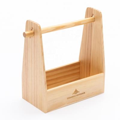 China Easy To Carry New Prodwct Portable Wooden Seasoning Storage Box For Outdoor for sale