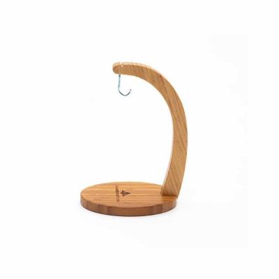 China Easy to Fold and Carry Nordic Simplicity Desktop New Products Bamboo Lamp Stand Portable Folding Lamp Holder for Camping for sale