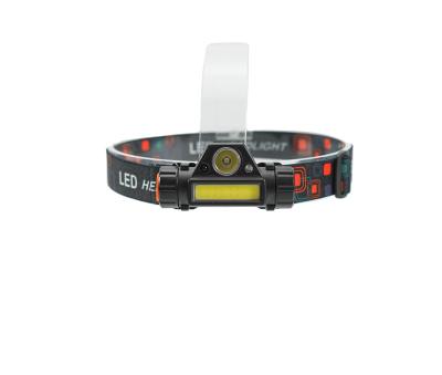 China Camping LED Headlight Adjustable Belt Rechargeable Torch light Headlamp LED Head Light for sale