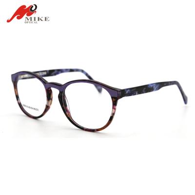 China 2018 Fashionable New Designed Painting Acetate Eyewear With Optical Lamination Craft Frames For Lady for sale