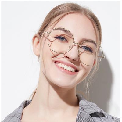 China Fashion Sunglasses Ready To Board Glasses Frame Optical Glass Frames Oversized Metal Optical Frames for sale