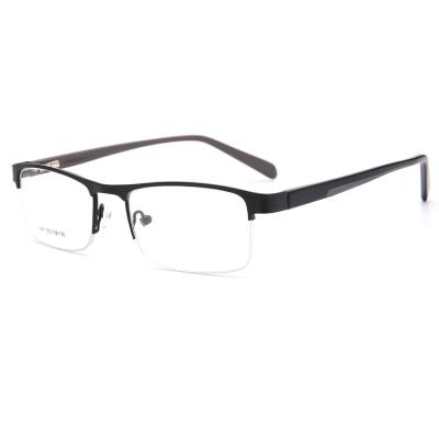 China For reading glasses 2021 metal glasses frames Half Rim Metal Frames Optical Frames for men for sale