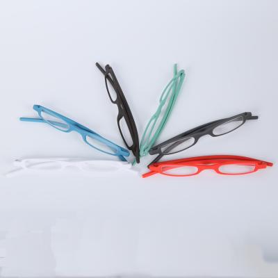 China Cheap Fast Shipping Black PC Thin Durable Nylon Custom Men's Nose Box Reading Glasses Thin Reading Glasses for sale