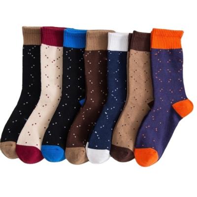 China Antibacterial Retro Letters Luxury British Style Brand Men's and Women's Jacquard Mid-calf Casual Socks for sale