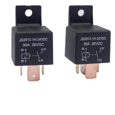 China Voltage 24V JD2912 4 Pin Automotive 24V Relay 24V Relay 80A Relay for sale