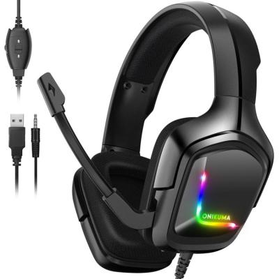 China Perfect Sound High Quality Waterproof K20 PS4 Headset Wired Popular Sound Canceling Wired Headset With MIC for sale