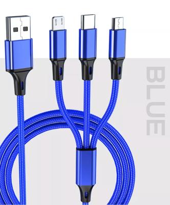 China High Quality USB Charging Cable Three In One Usb Cable Charging Cable Multifunctional Mobile Phone Charger for sale