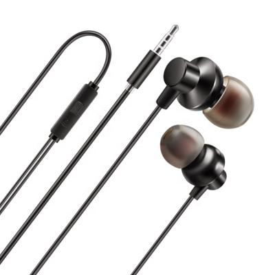 China Comfortable Wearing Noise Canceling Earphone 3.5mm In-Ear Cable Mobile Phone Wired Earphone With MIC for sale