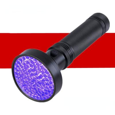 China Emergency 100 LED 395nM Flashlight UV Black Lightweight Professional Pet Urine Detector for sale