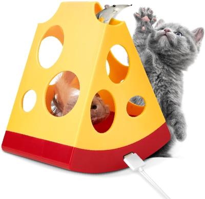 China FOFOS Cat Toys Electronic Spin Interactive Cat Wand Teaser Toy Gift Viable Box for Kitty Puppy for sale