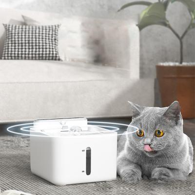 China Cat Water Fountain Wireless Sense Dog Drinks Bowl Automatic Portable Automatic Refillable Pet Dispenser Drinking Station For Cats Driver for sale