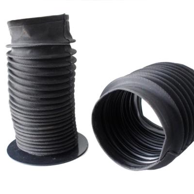 China High Precision Custom Rubber Accordion Bellows Dust Cover Cover Device Round Cylinder Rod Bellows for sale