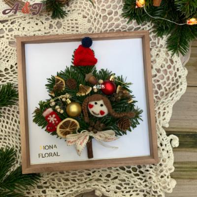 China Wood frame for photo Christmas Birthday gift custom wood photo frame LED light frame hot sale for sale