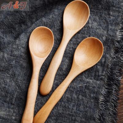 China Sustainable environmental friendly wooden scoop for food for sale