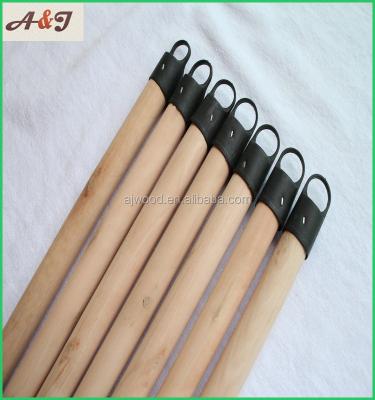 China Sustainable Natrual Wooden Brush Handle With Short Black Plastic Hanger for sale