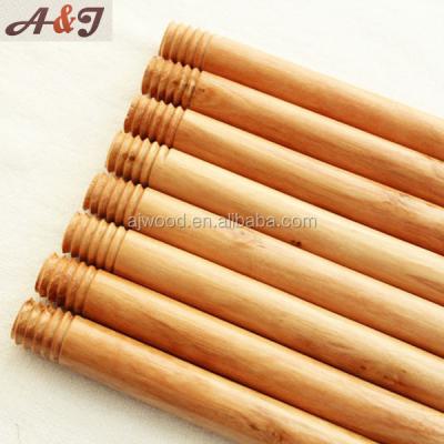 China Sustainable smooth wooden broom rod for cleaning products for sale