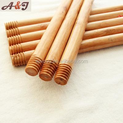 China Sustainable Varnished Wooden Brush Handle For Floor Cleaning for sale