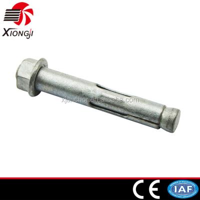 China Carbon Steel Sleeve Anchor With Hex Flange Nut, Hex Bolt YZP, ZP, HDG for sale