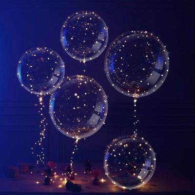 China Balloons for Christmas Birthday Party Wedding Decorations LED Colorful Balloons Light Up Bobo Air Ball Transparent Balloons String Lights for Christmas Birthday Party Wedding Decorations for sale