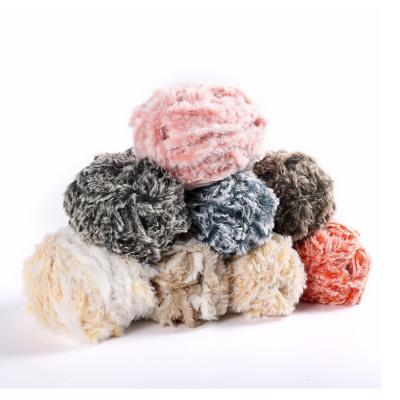 China High quality viable factory knitting yarn with good price polyester crochet fabric yarn for sale