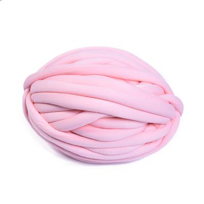 China 2019 New Hot Selling Anti-bacteria Hand Knitting Blanket Yarn Thick Hollowed Blanket Yarn Round DIY Cloth for sale