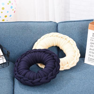 China Warmer And Soft Chunky Cotton Tube Yarn Hand Knitting Polyester Filler Super Giant Seamless Yarn for sale