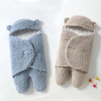 China Personalized Cute Ultra-soft Fluffy Newborn Baby Sleeping Bags Winter Cotton Animal Fur Kids Boys Girls Sleeping Bags For Newborn Babies for sale