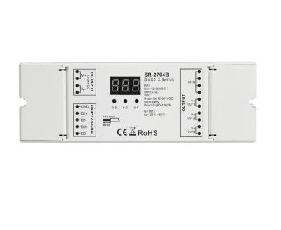 China Sunricher DC-DC DMX512 Relay 3 ON-OFF Channels For LED Light Digital Display for sale