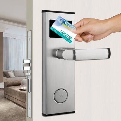 China 304 stainless steel mifare card reader rfid cylinder system wifi smart hotel lock for sale