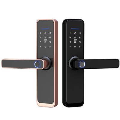 China Tuya Smart Lock With Handles Digital Key Protection Smart Home Lock 154mm* 63mm* 24mm for sale