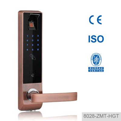 China Zinc Alloy Z-wave Fingerprint Door Lock With 868.4Mhz Or 908.4Mhz Or 921.4Mhz Zwave Frequency for sale