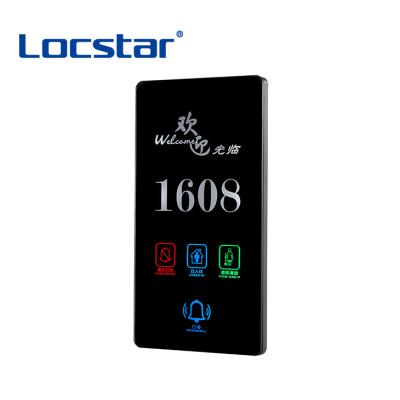 China No.displays modern electronic door plate contact doorbell switch room door plates zinc alloy sign plate 120mm*230mm 2 years LS-C162 6 in 1 for sale