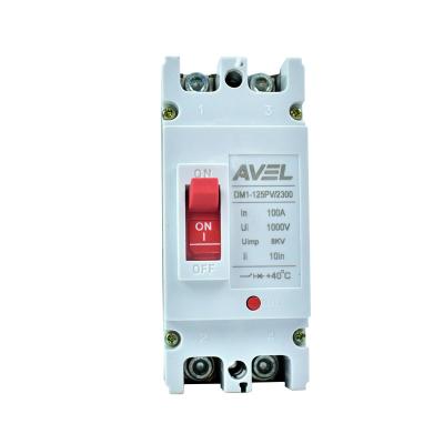 China Wholesale PC/ABS 2020 2P 100A DC Cast Case Circuit Breaker MCCB Solar Photovoltaic PV System for sale