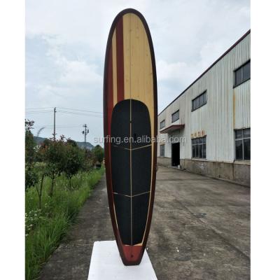 China Unisex Cheap Wooden SUP Surfing Board / Wooden Stand Up Paddle Board / Paddle SUP Surfing Surfboard for sale