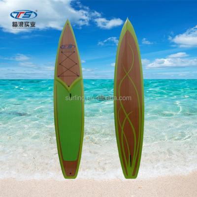 China Unisex bamboo veneer sip board finish packing rack up paddle board/SUP cruiser paddle board/touring paddle board (touring) for sale