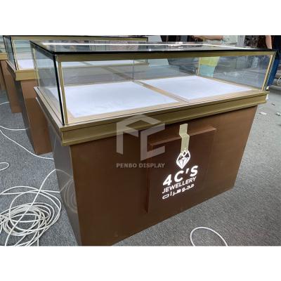 China Fashion Design Antique Jewelry Shop Displays Jewelry Store Showcase And Jewelry Display Counter for sale