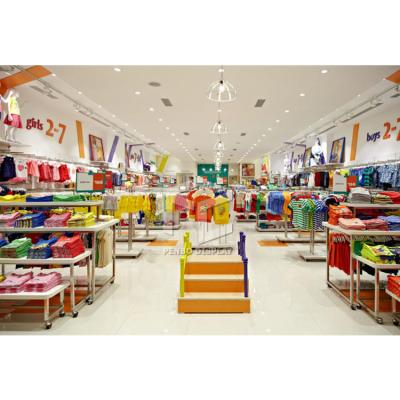 China Modern Environmentally Friendly Kids Clothes Store Display Furniture Baby Store Design Baby Clothing Stores for sale