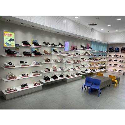 중국 Shop Retail Shoe Store Equipment Modern Environment Friendly Interior Design For Bag And Shoe 판매용