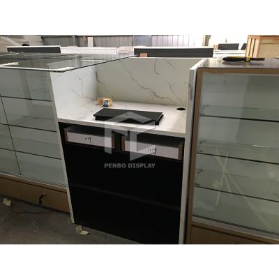 Chine Antique Cell Phone Kiosk Glass Props Show Phone Store Counter Display For Shopping Mall à vendre